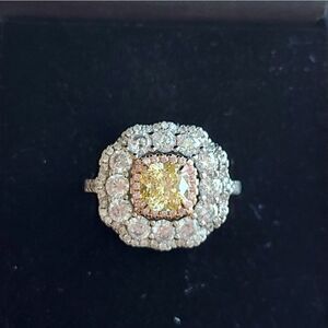 2 Carat Citrine Sterling Silver Ring